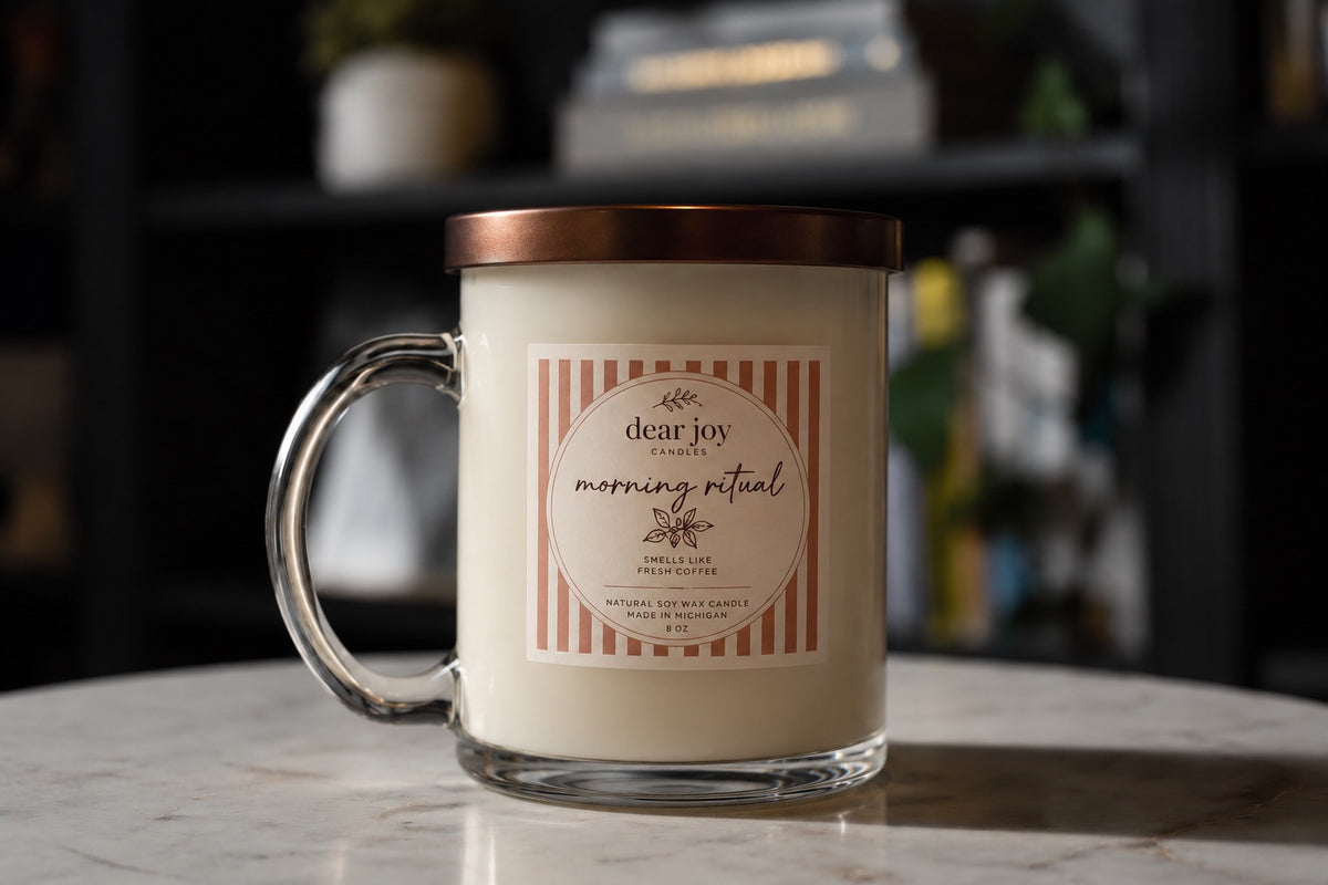 Dear Joy Coffee Candle (handmade)